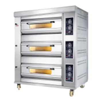 Commercial Kitchen Baking Equipment - เตาอบเชิงพาณิชย์แบบติดตั้งในตัว อุปกรณ์เครื่องจักรเบเกอรี่ เตาอบขนมปัง เค้ก เตาอบแบบเด็คสำหรับขาย