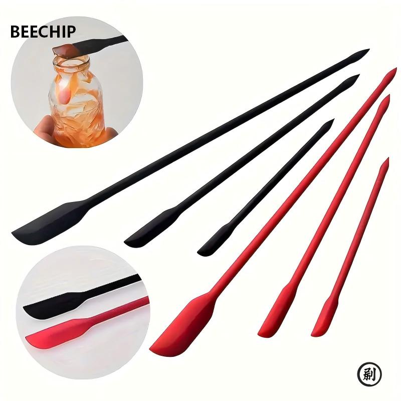 Kitchen Baking Set - ชุดไม้พายซิลิโคนขนาดเล็ก 3 ชิ้น - ทนความร้อน หลายขนาดสำหรับขวดโหล
