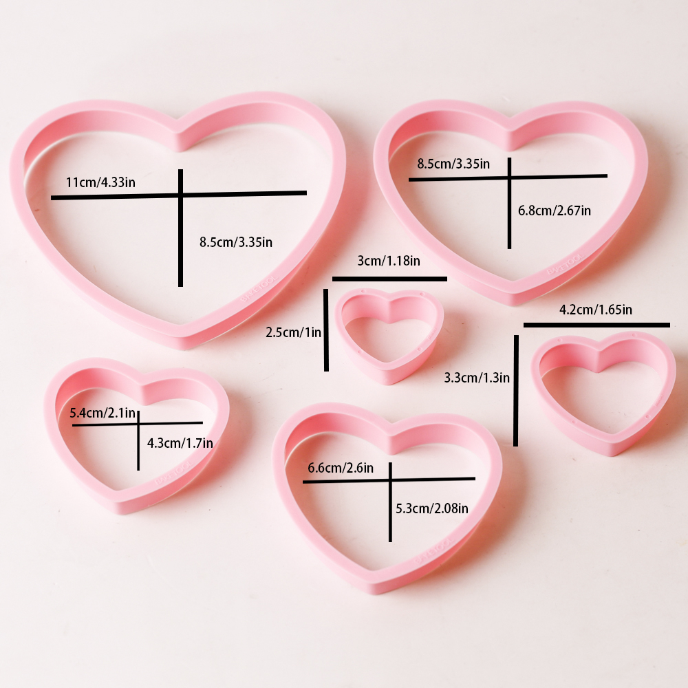 1 ชุด/3 ชุดหัวใจสีชมพู Star ดอ - Kitchen Baking Set บทวิจารณ์และราคา