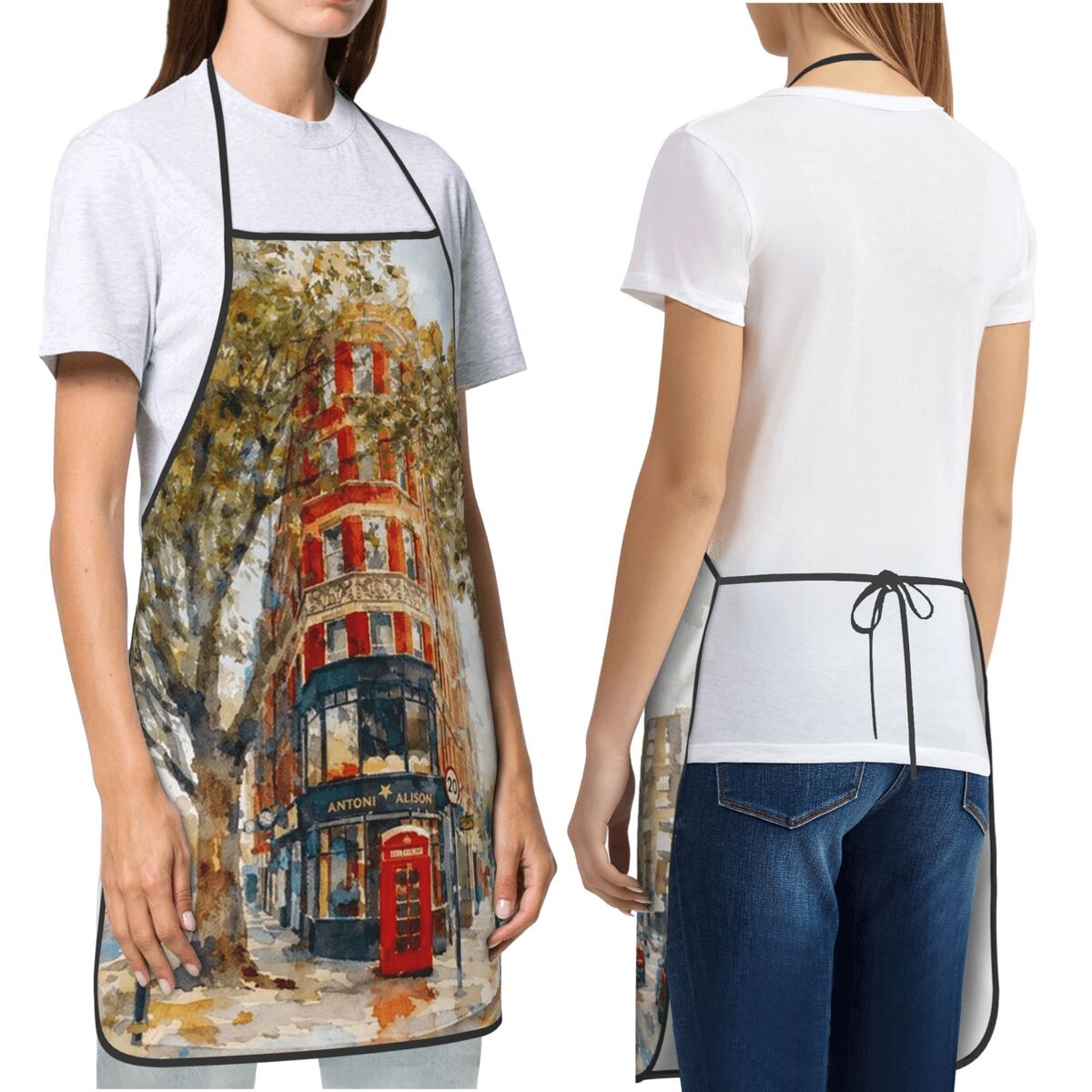 ผ้ากันเปื้อนลอนดอน แฟลตไอรอน ค - Kitchen Baking Corner บทวิจารณ์และราคา