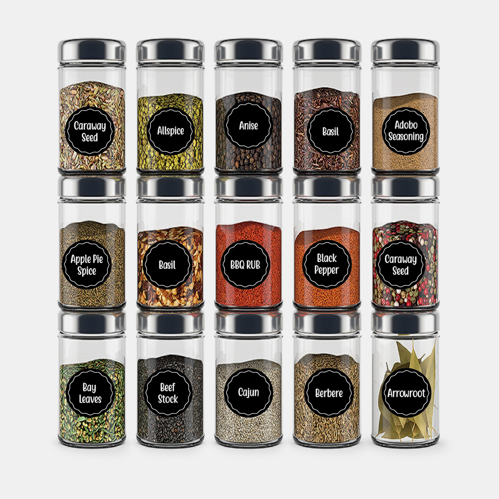 สติกเกอร์ติดฉลากเครื่องเทศกันน - Kitchen Baking Organization บทวิจารณ์และราคา